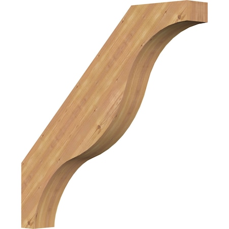 Ekena Millwork 5 1/2"W x 40"D x 40"H Funston Smooth Knee Brace, Western Red Cedar BRC06X40X40FST00SWR